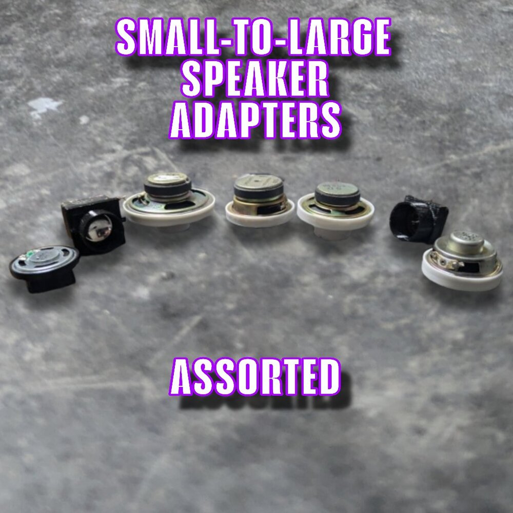 Speaker Adapters for Road Rippers, Model Vehicle Items, Toys, etc.